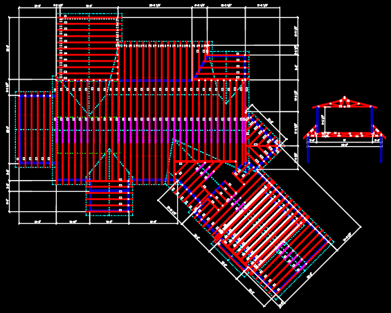 Truss layout 012